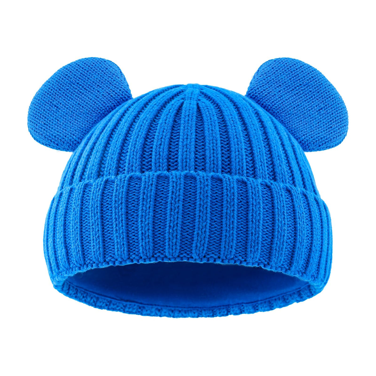 RUIKUNA Toddler Boy Winter Beanie Baby Knit Hat Warm Girl Beanies Newborn Cute Hats for Kids (6-24 Months, Navy)