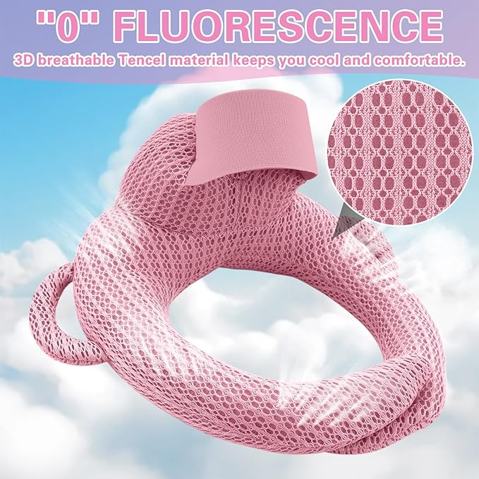 kornsurte Bottle Holder Pillow, Aadjustable Bottle Feeding Pillow for Mom Easier Nursing, Head Support Pad for Bottle Feeding Comfort Care, Arm & Wrist Relief (Pink)