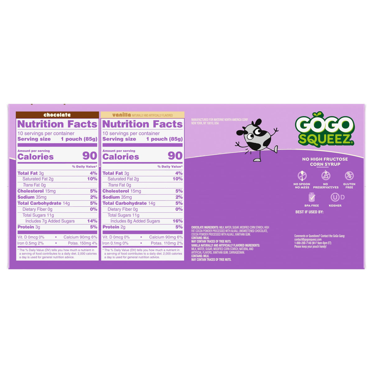 GoGo squeeZ On the Go PuddingZ Variety Pack, 3 oz Pouches, 20 Count