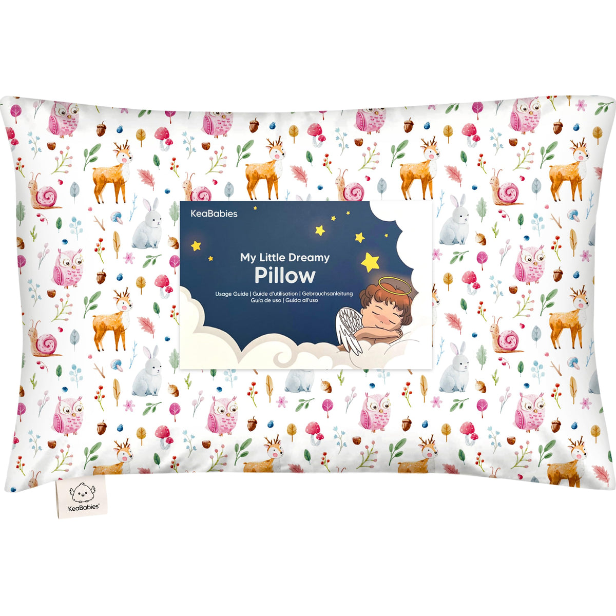Toddler Pillow with Pillowcase, 13x18 My Little Dreamy Pillow (Dino Patrol)