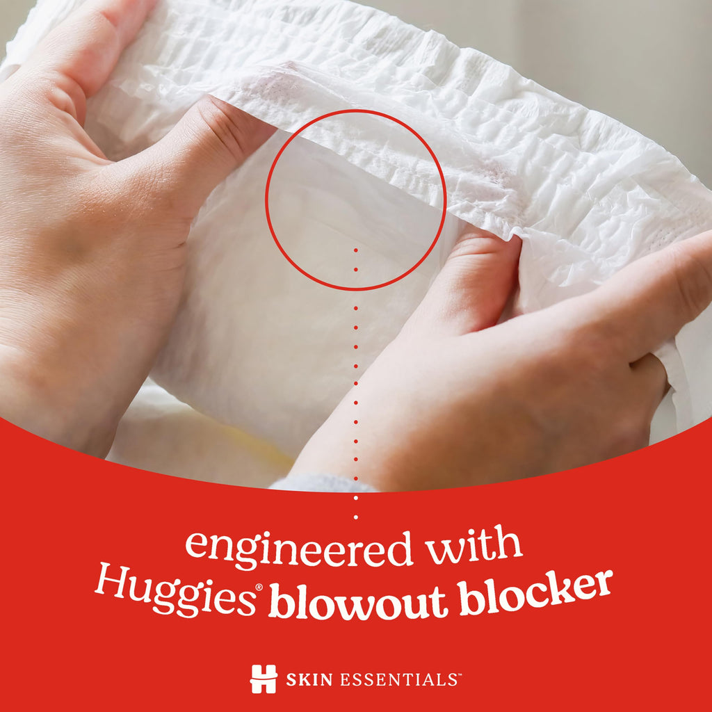 Huggies Size 5 Diapers, Skin Essentials Baby Diapers, Size 5 (27+ lbs), 17 Count, Packaging May Vary