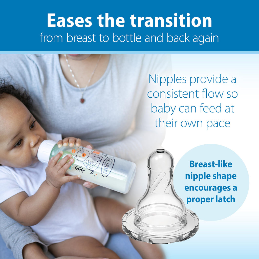 Dr. Brown's Anti-Colic Options+ Narrow Baby Bottle, Frog + Pig, 2-Pack
