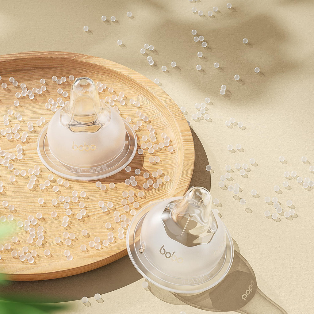 YOHKOH Glass Baby Bottles with Slow Flow Nipple, Newborn Anti-Colic Baby Bottles for 0+ Months, Wide Neck Feeding Bottle, Clear (Multicolour, 2.7oz (Pack of 2))