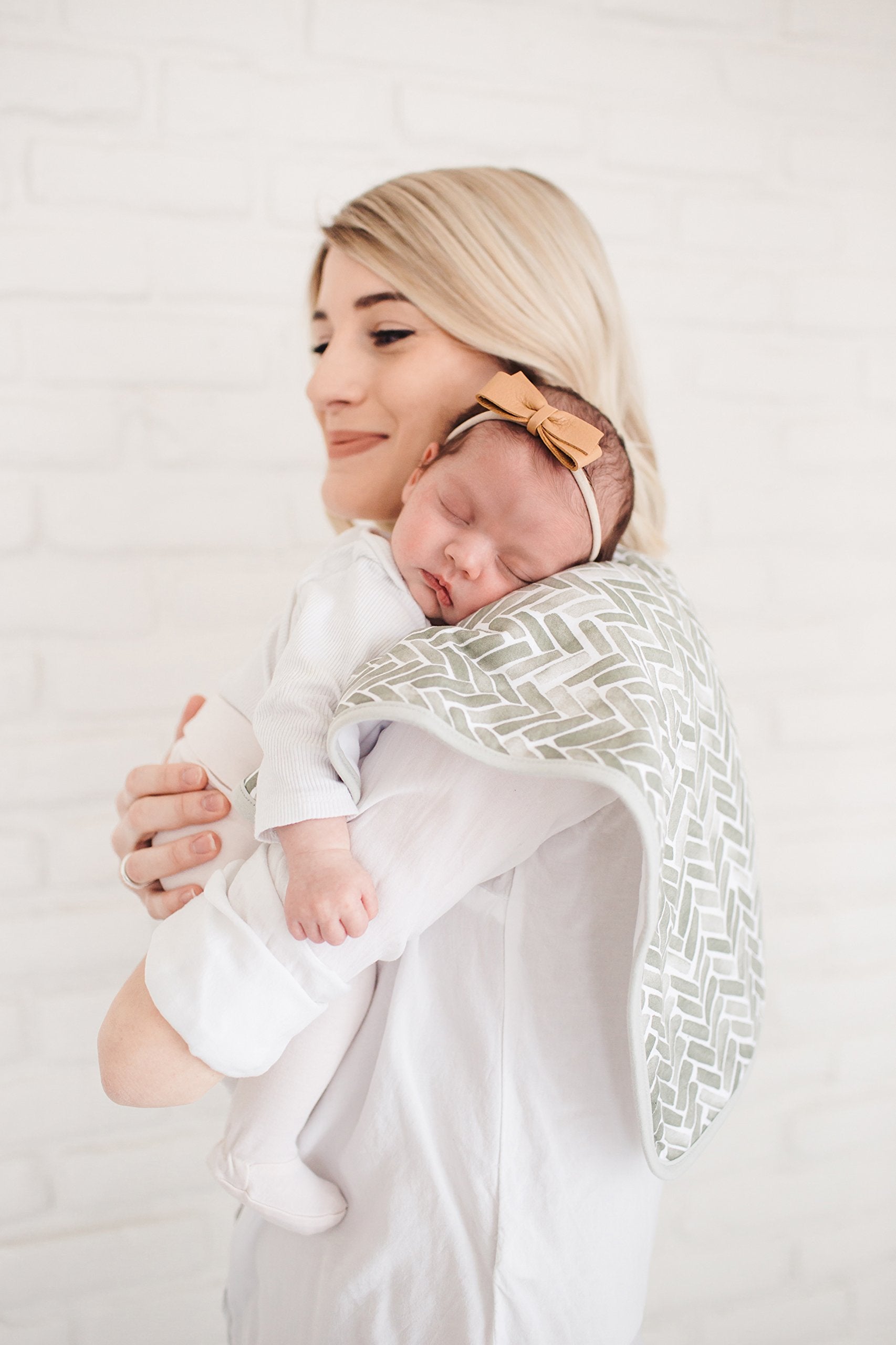 Copper Pearl Premium Baby Burp Cloths - 3-Pack Large Cotton Burp Cloths, Extra Soft Spit Up Rags with 3 Absorbent Layers, Perfect for Baby Boy and Baby Girl Gifts