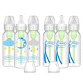 Dr. Brown’s Natural Flow® Anti-Colic Options+™ Narrow Baby Bottles 8 oz/250 mL, with Level 1 Slow Flow Nipple, 6 Pack, 0m+ Moon/Clouds Gift Set