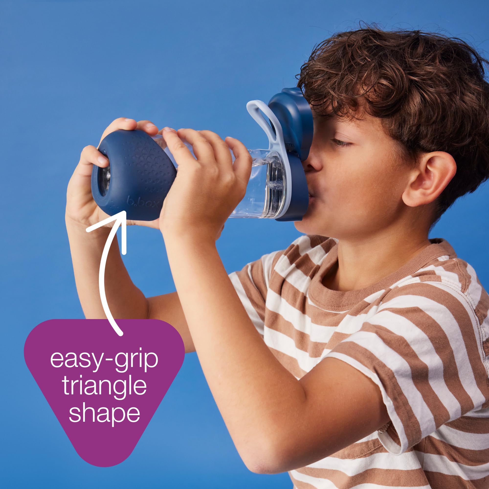 b.box Sport Spout Kids Water Bottle for School, Travel, Daycare, 20 oz
