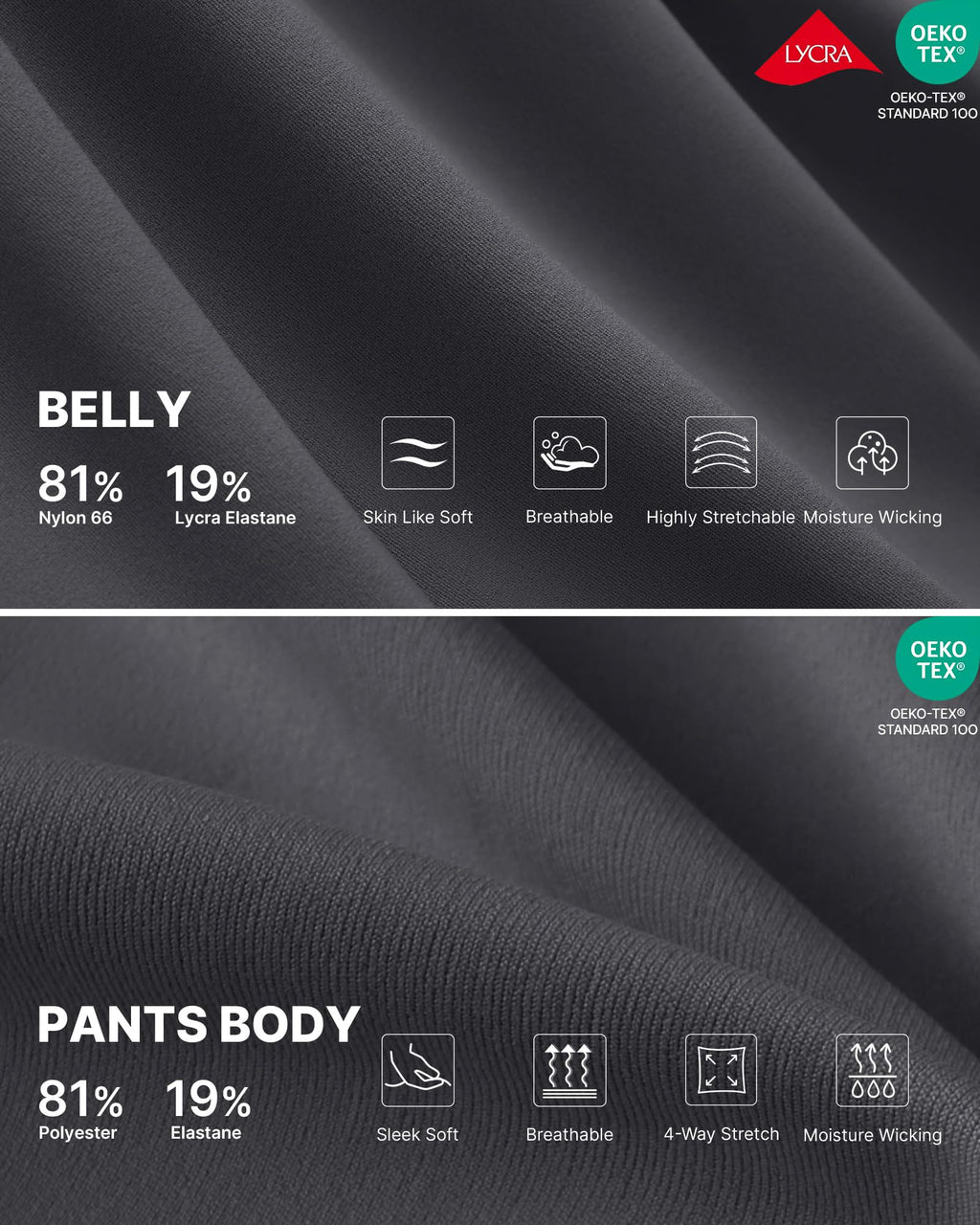 G4Free Maternity Outfits Pregnancy Wide Leg Pants,Dark Gray,S,Extra Tall