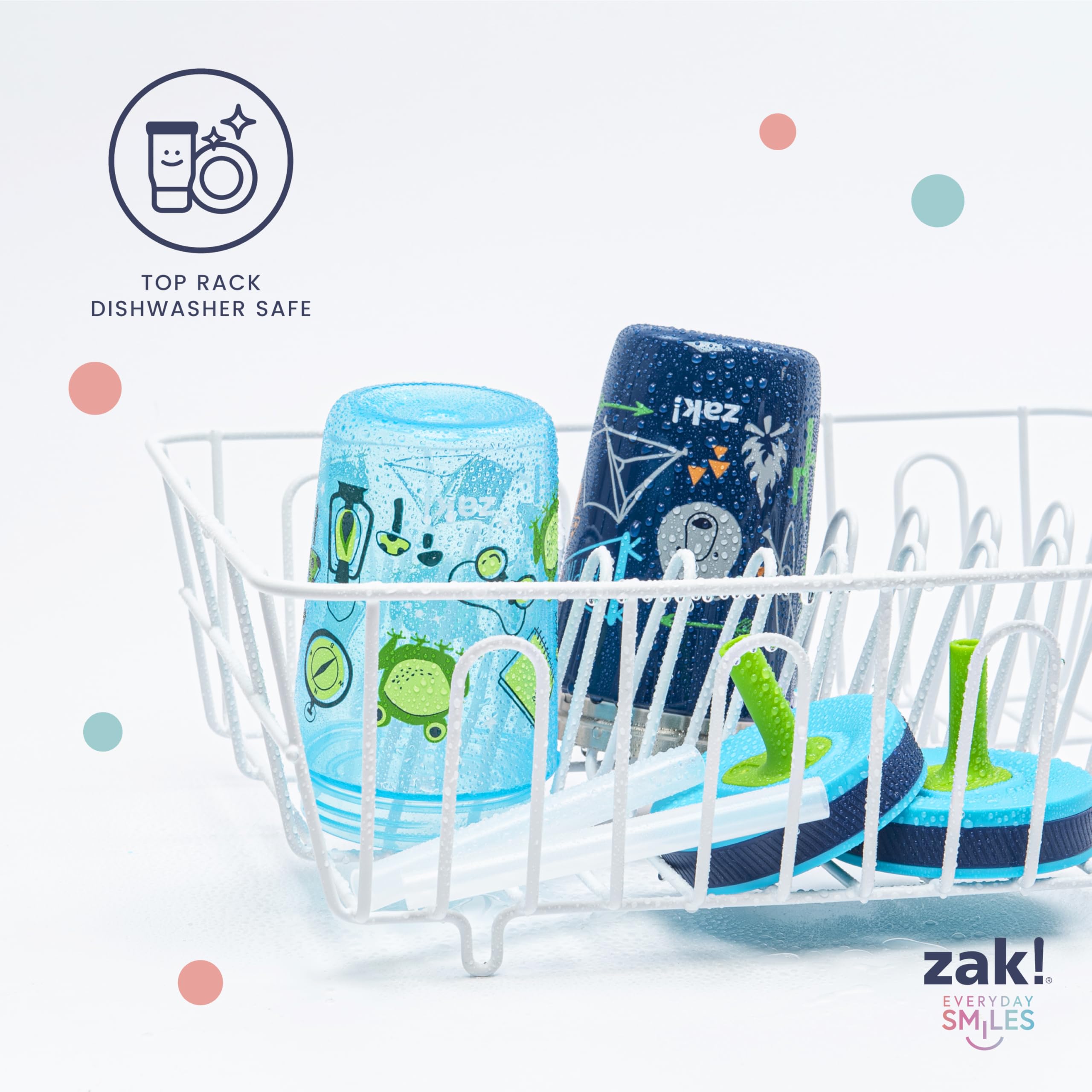 Zak Designs CoComelon Kelso Tumbler Set, Leak-Proof Screw-On Lid with Straw, Bundle for Kids Includes Plastic and Stainless Steel Cups with Bonus Sipper (3pc Set, Non-BPA)