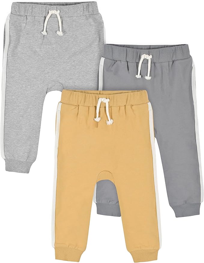 Gerber Baby-Boys Toddler 3-Pack Jogger Pants
