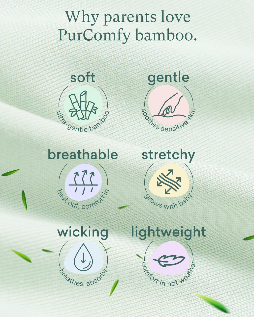 PurComfy Bamboo Viscose Baby Pants, Unisex 0-3 Months, 2-Pack