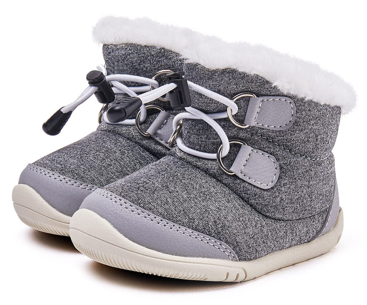 BMCiTYBM Baby Snow Boots Boys Girls Winter Infant Shoes Blue 18-24 Months
