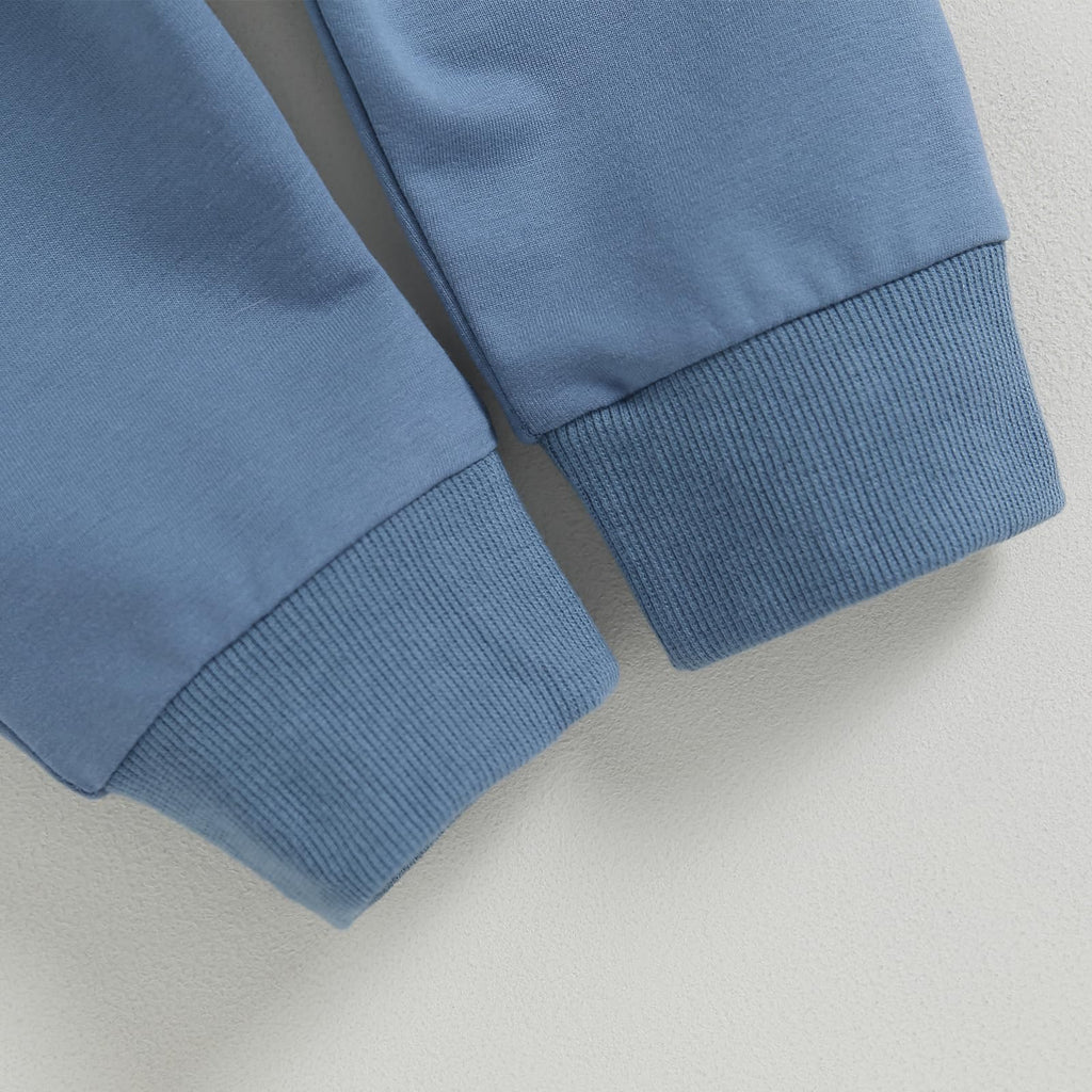 Kupretty Toddler Baby Boy Color Block Sweatshirt Pants Set