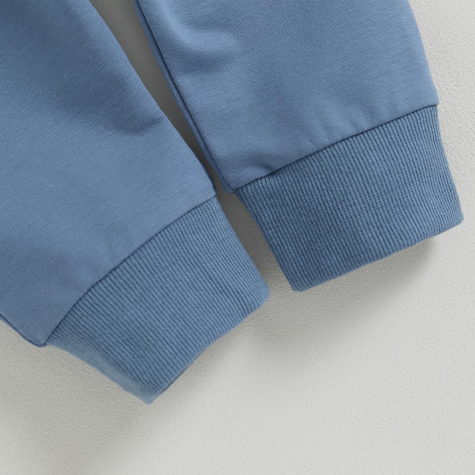Kupretty Toddler Baby Boy Color Block Sweatshirt Pants Set