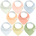 KeaBabies 8pk Organic Baby Bandana Bibs for Drooling and Teething (Dew)
