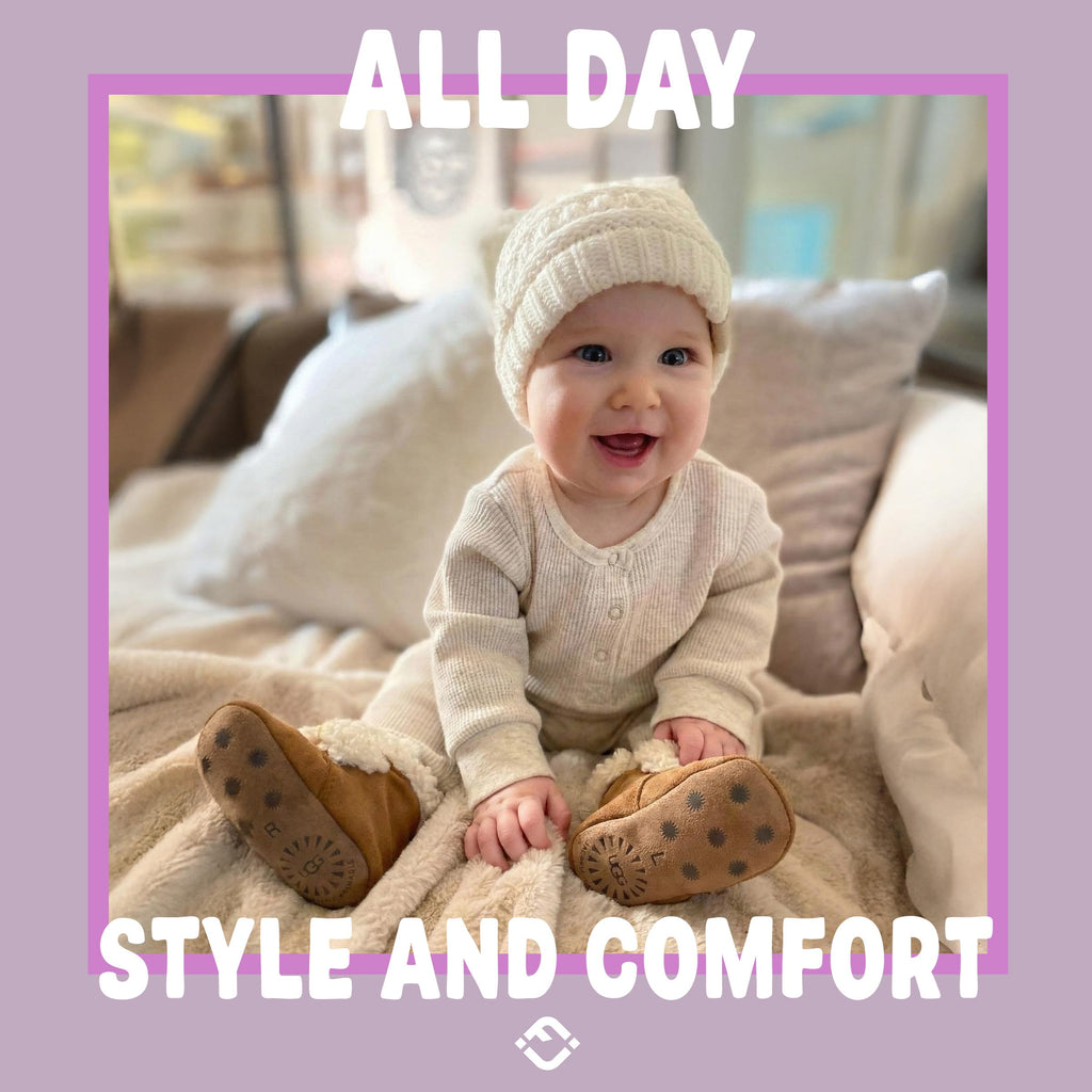 Funky Junque Baby Winter Hat – Cute Newborn Beanie, Infant Girl Hats 0–12 Months, Soft Knit Baby Beanies for Boys & Girls, Cozy Warm Stocking Stuffer Gift: Ivory