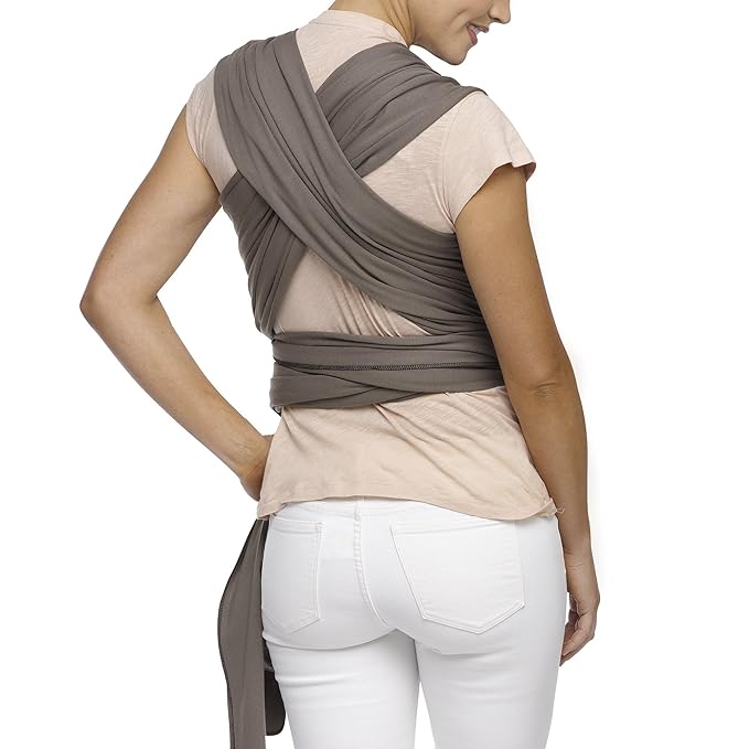Moby Baby Wrap Carrier Classic for Newborns to Toddlers (8-33lbs), Infant Sling Carrier, Lightweight & Hands Free Design, Adjustable for All Body Types (Slate)
