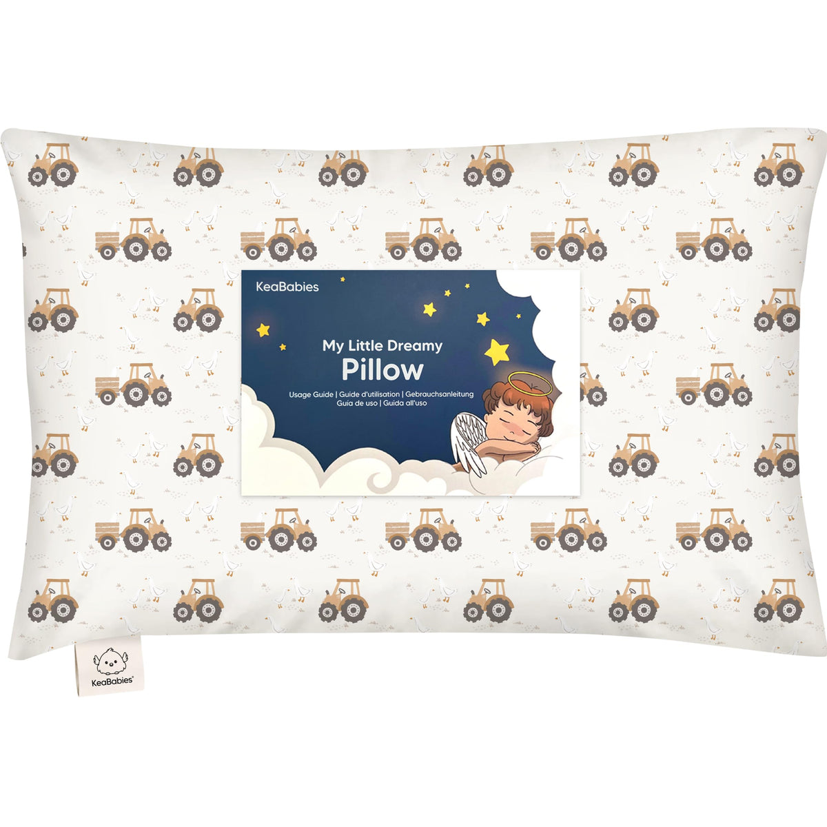 Toddler Pillow with Pillowcase, 13x18 My Little Dreamy Pillow (Dino Patrol)