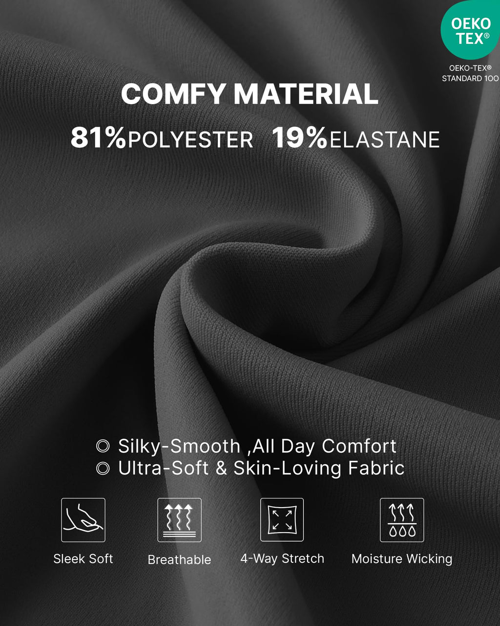 G4Free Maternity Pants with Pockets Pregnancy Leggings,Black,S,Regular
