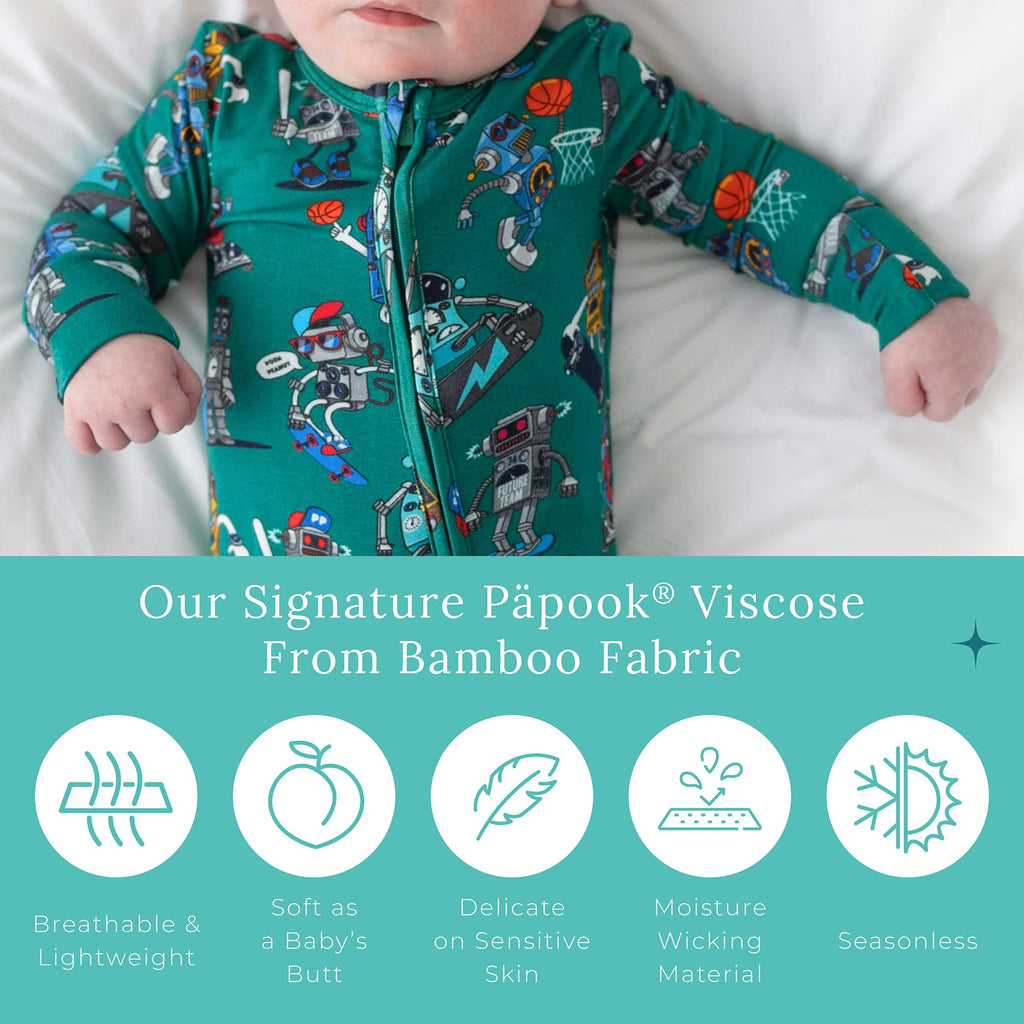 Posh Peanut Convertible Baby Sleepers, Boy Toddlers Footless Pajamas