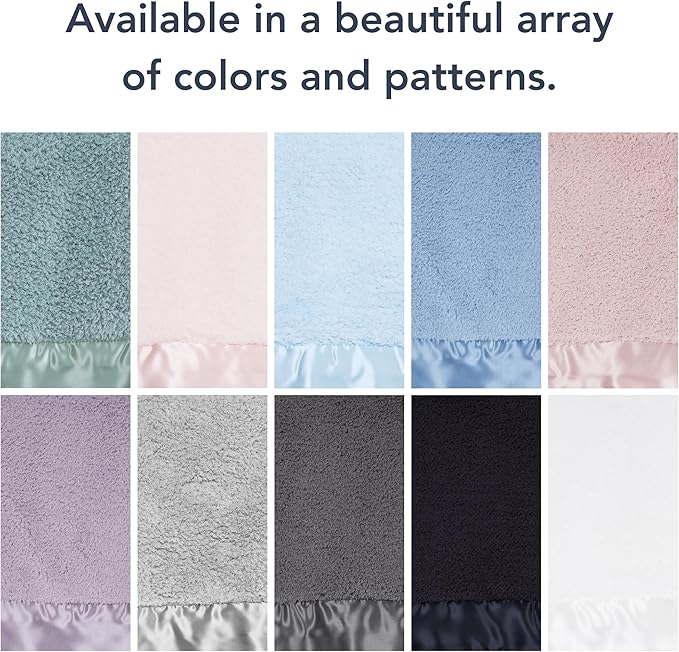 Little Giraffe Chenille Baby Blanket – 29x35” Soft Chenille with Satin Trim, Lavender | Ultra-Soft, Gentle & Safe, Lightweight & Breathable for Newborns & Toddlers