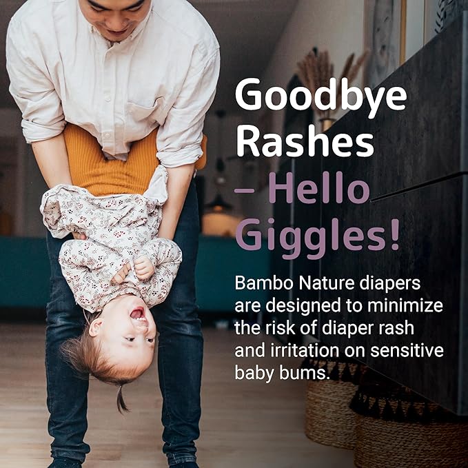 Bambo Nature Hypoallergenic Dream Baby Diapers, Premium Eco-Labeled Sustainable Diapers, Enhanced Leakage Protection, Totally Chlorine-free, Skin Friendly, and Super Absorbent - Size 2 (384 Count)