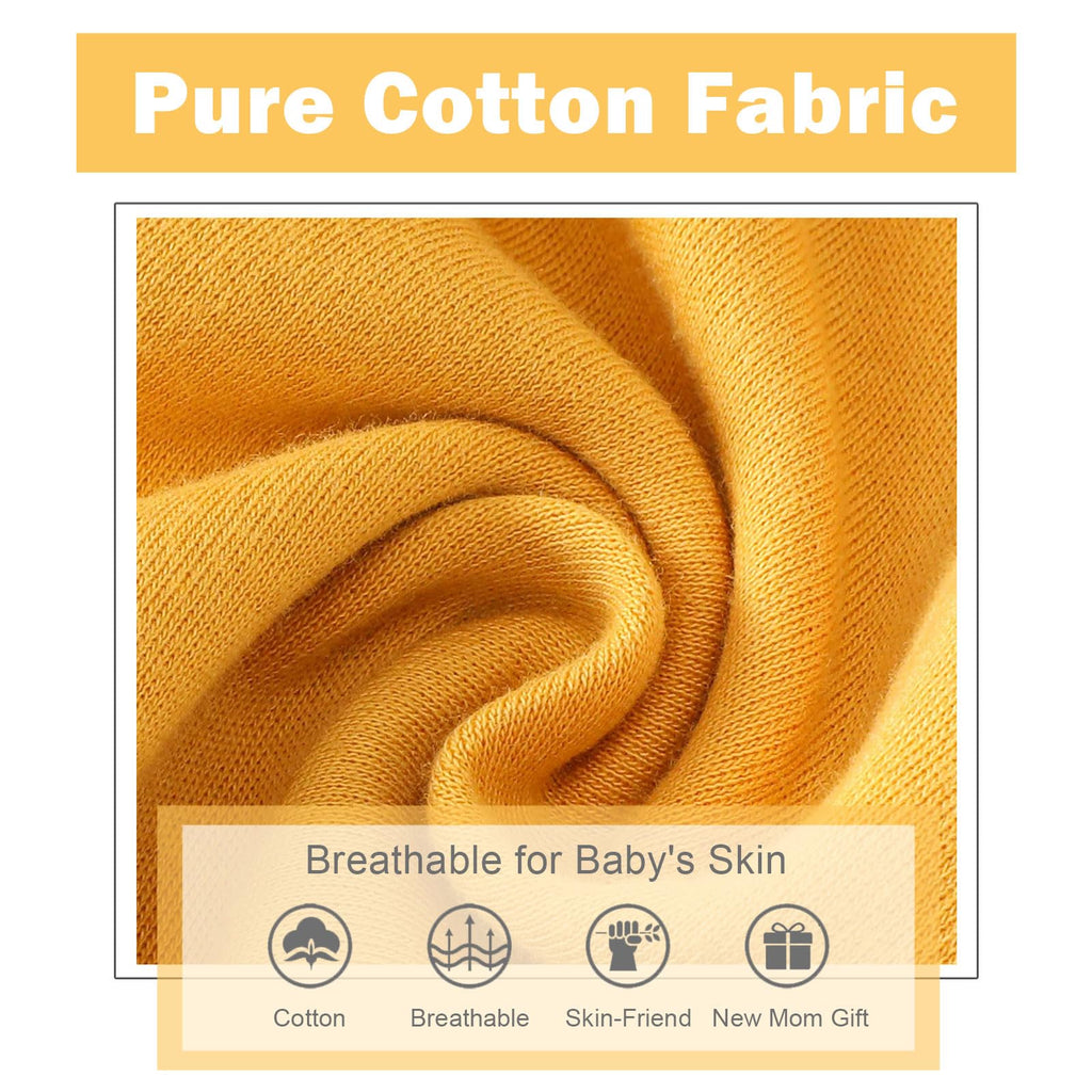 SOBOWO Baby Boy Pants 18-24 Months 3-Pack Joggers Baby Cotton Harem Pants for Toddler Boys Girls 0-3T Interlock 195 GSM(18-24 Months, Navy/Yellow/Blue)