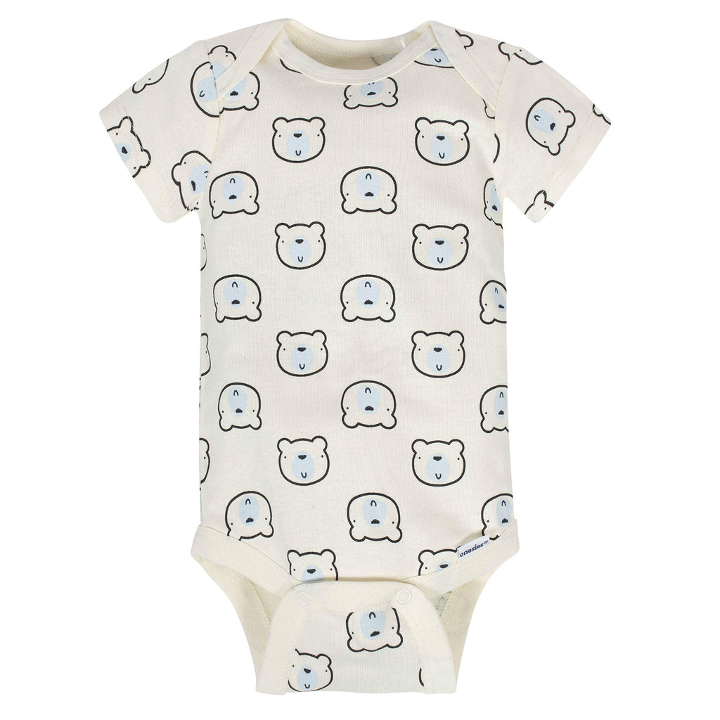 Gerber Baby Boys 8-pack Short Sleeve Onesies Bodysuits And Toddler T-Shirt Set, Bear, 3-6 Months US