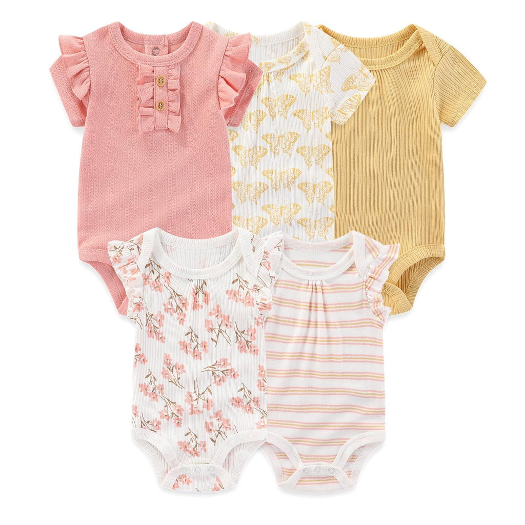 JELYLOVE 10 Pack Baby Boy Girl Bodysuits And Pants Sets New Born Outfits