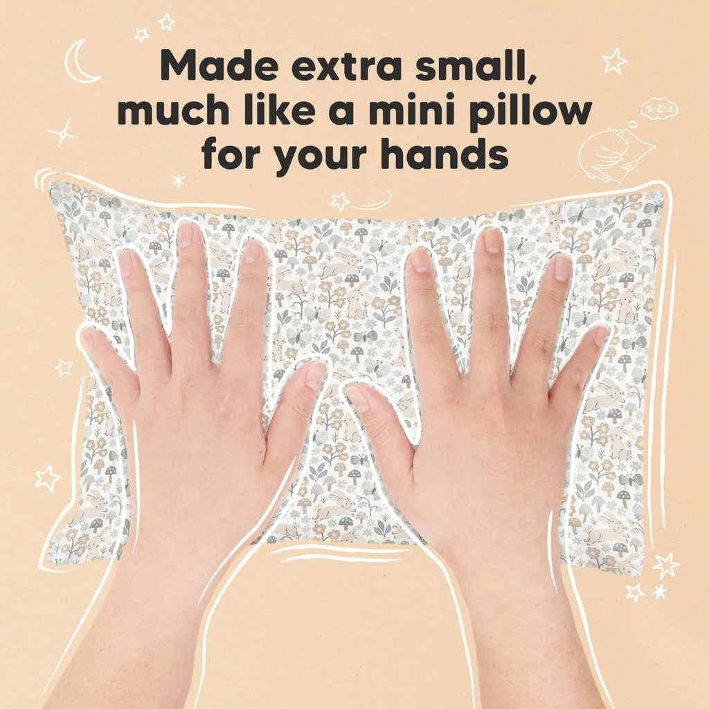 Mini Toddler Pillow with Pillowcase, 9x13 My Little Dreamy Pillow (Prairie)