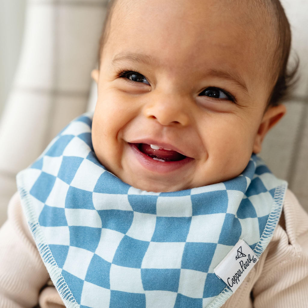 Copper Pearl Baby Bibs for Baby Boy or Girl – Bandana Drool Bibs for Teething, Absorbent Bibs for Eating, Newborn to Toddler, 4 Pack, Ryder