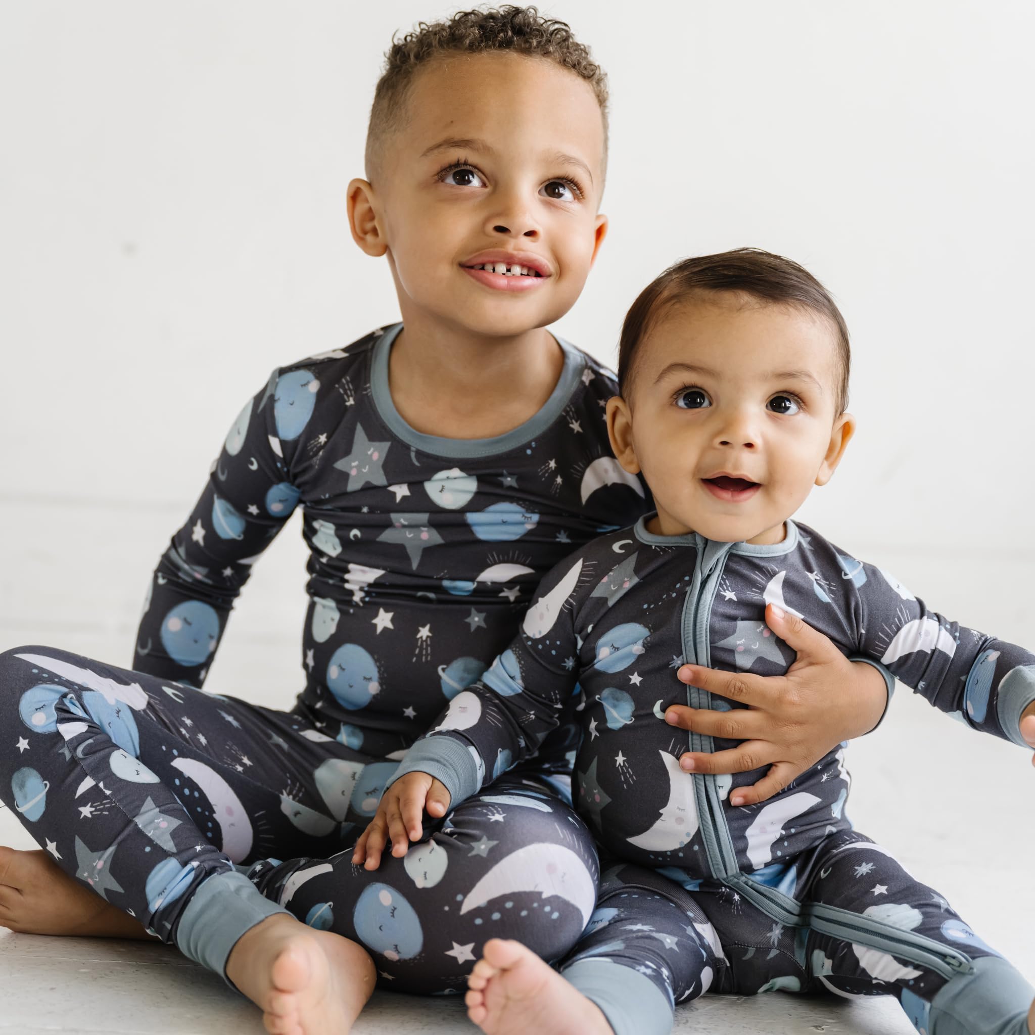 Little Sleepies Baby Pajamas, Blue To the Moon & Back, 2T