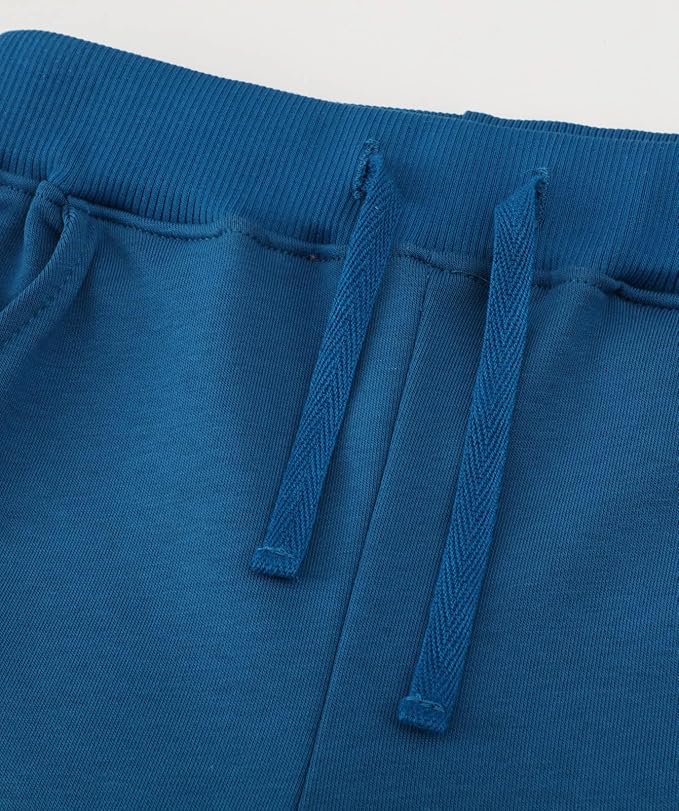 LOKTARC 2 Pack Boys Drawstring Sweatpants Cute Pattern Cotton Sport Jogger Pants