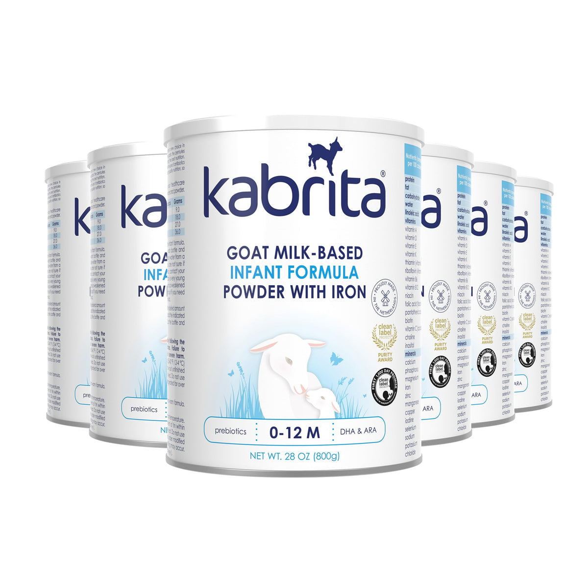 Kabrita Goat Milk Infant Formula Powder, Gentle Digestion, 14 oz Pack of 12