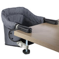 Toogel Hook On High Chair, Secure Harness & Non-Slip Aluminum Clamp, Grey