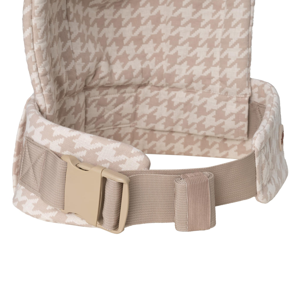 Lujifo Baby Carrier for Newborns to Toddlers, Houndstooth Adjustable Soft Cotton Linen Carrier, 4-in -1 Lightweight Front and Back Ergonomic Baby Holder Carrier