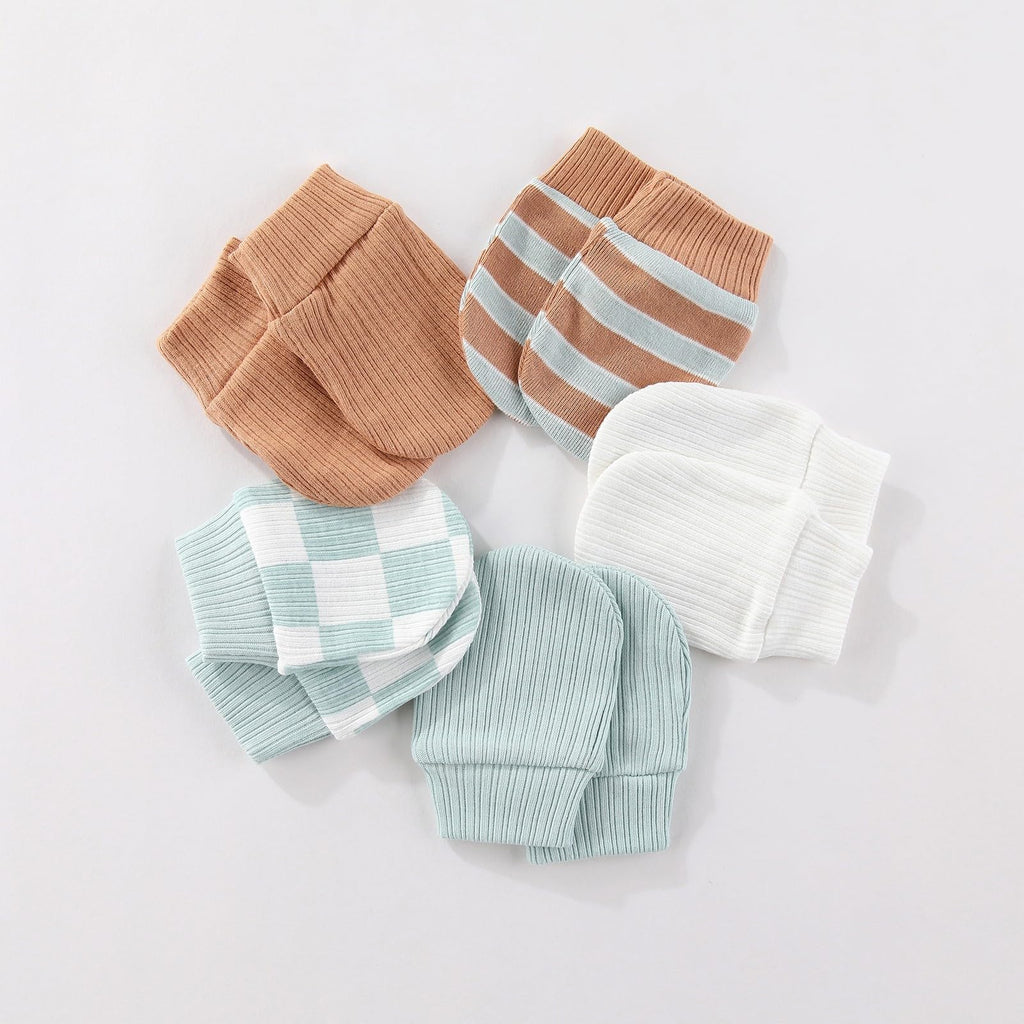 falianni Unisex Baby Clothing Set Footed Rompers Hats Gloves