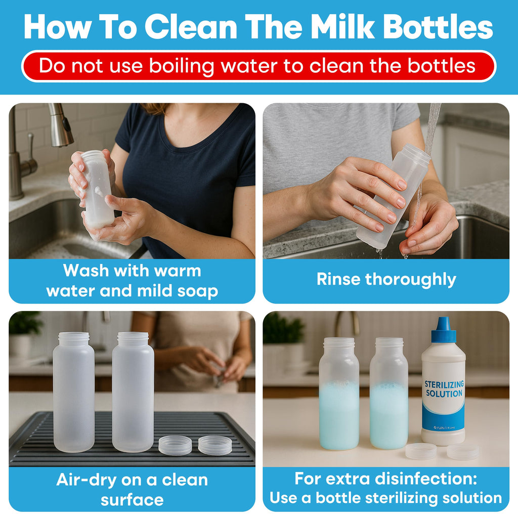 Portable Breast Milk Cooler Bottle: 30H Cooling Time, 2 x 150ml/5Oz, Durable BPA-Free Breastmilk Storage Bottles, Breastmilk Cooler, Travel Breastfeeding Milk Chiller for Baby