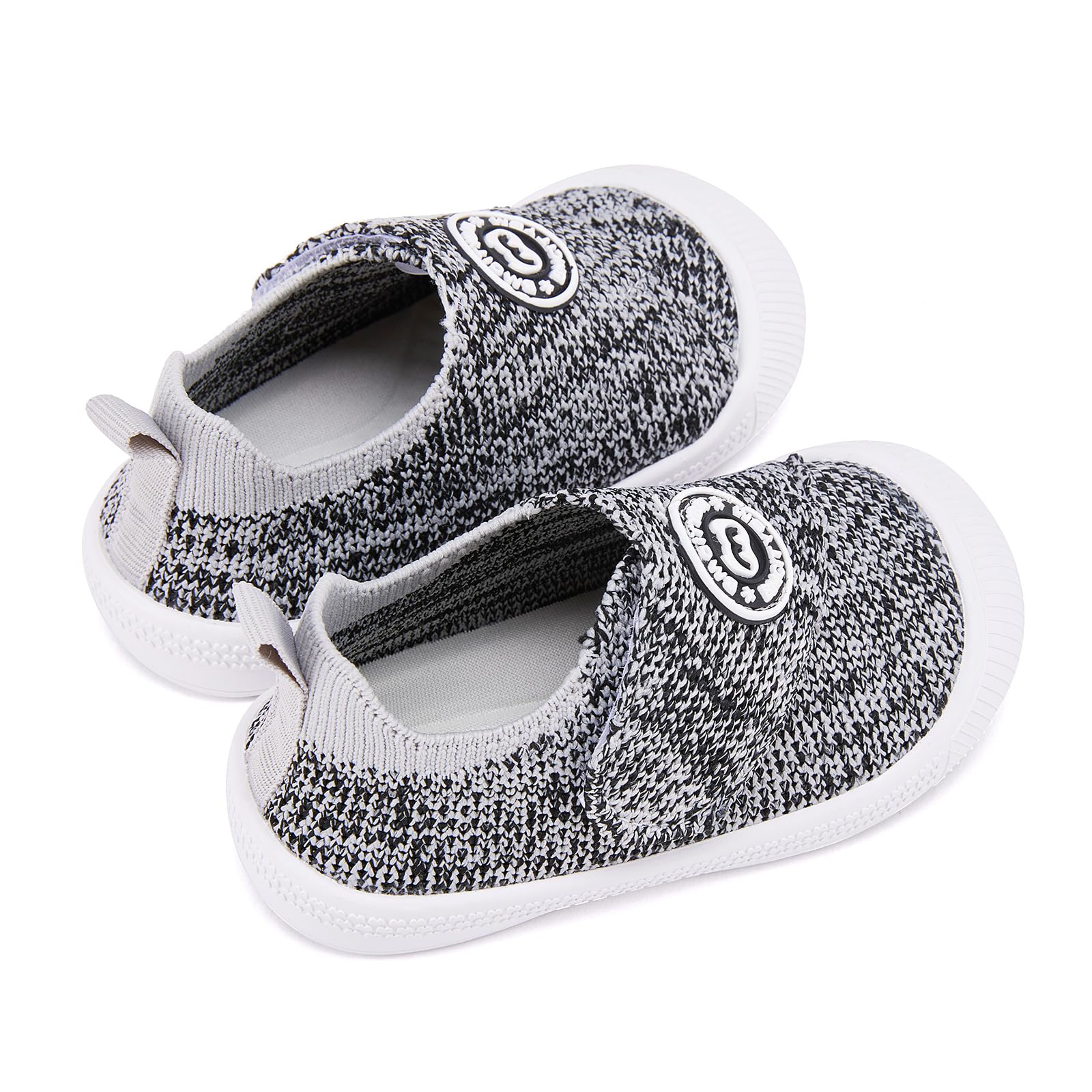 BMCiTYBM Baby Walking Shoes Toddler Sneakers Unisex Grey Size 18-24 Months