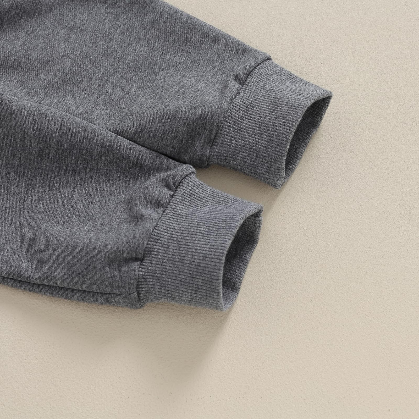 MA&BABY Toddler Baby Boy Clothes Solid Color Sweatshirt Jogger Pants Set