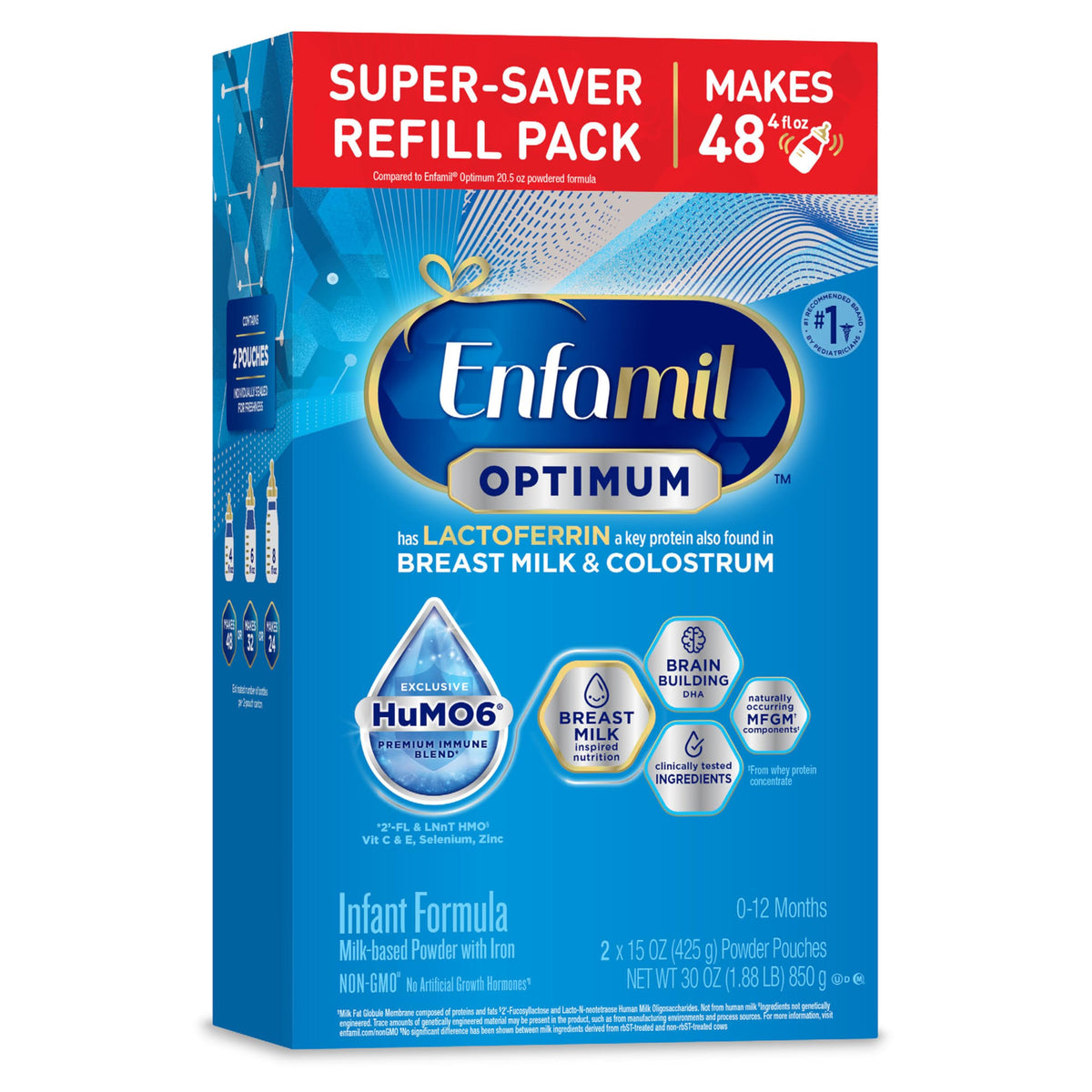 Enfamil Optimum (Enspire), Immune-Supporting Baby Formula, 30 Oz, 4 CT