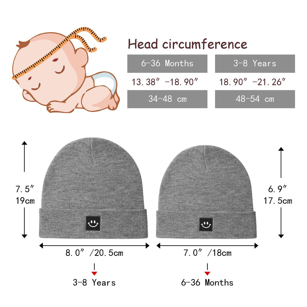 Paladoo Kids Beanie 3-7 Years Light Grey