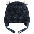 Duoyeree Fleece Lined Baby Beanie, Earflap Adjustable Chin Strap Hat 0-2T