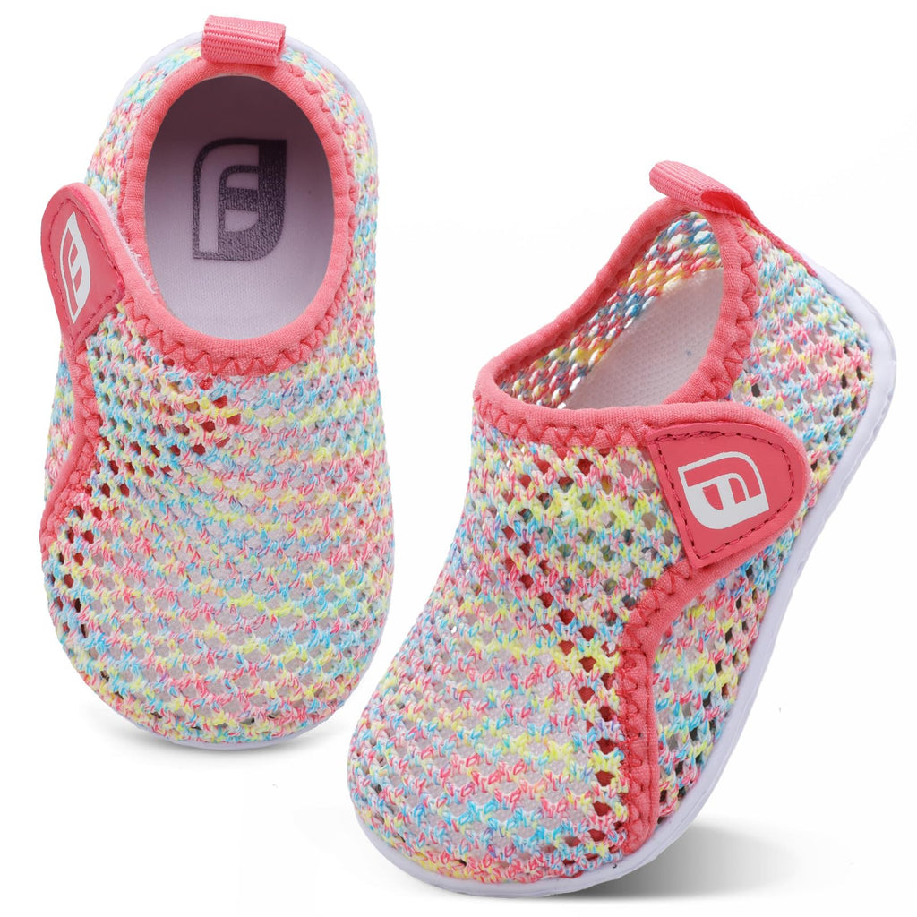 Toddler Boys Girls Cute Aqua Water Shoes Lightweight Sneakers for Beach Water Sports Colorful 2-2.5 Years Toddler