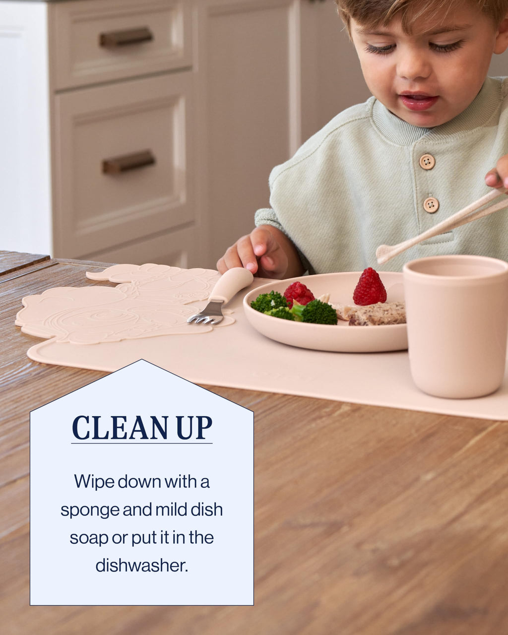Lalo PAW Patrol Silicone Placemat for Toddlers & Babies - Non-Slip Kids Placemat for Restaurants & Dining Tables - Non-Toxic & BPA Free Safe - for Ages of 4 Months and Up - Marshall