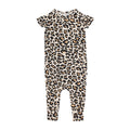 Posh Peanut Baby Girl Romper - Ruffled Capsleeve Henley Romper