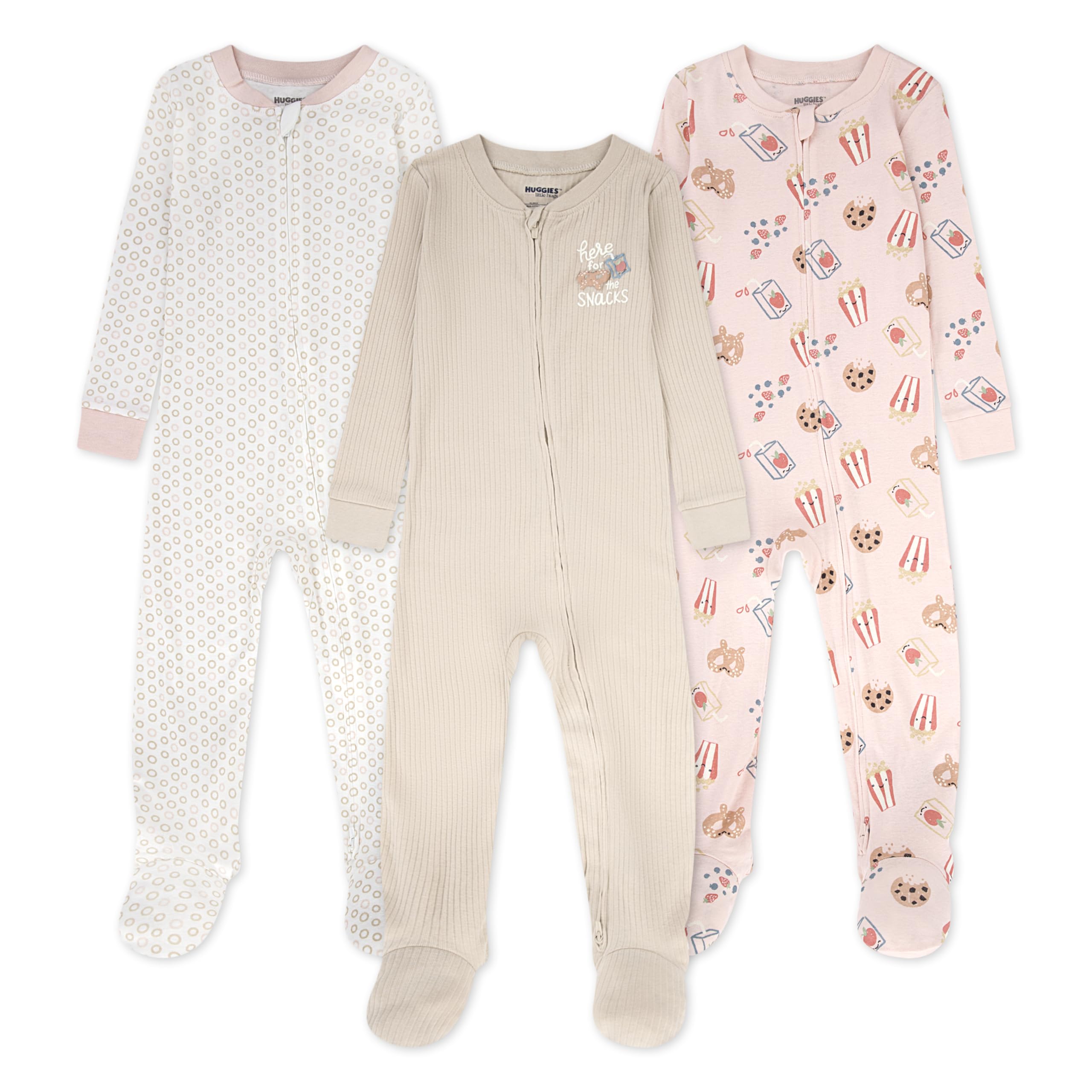 HUGGIES 3-Pack Footed Coverall