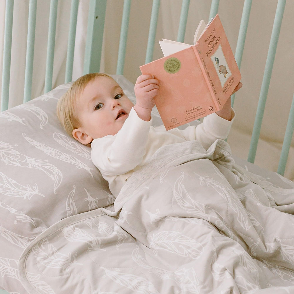 Nest Designs Toddler Pillow, Feather Grey, Medium