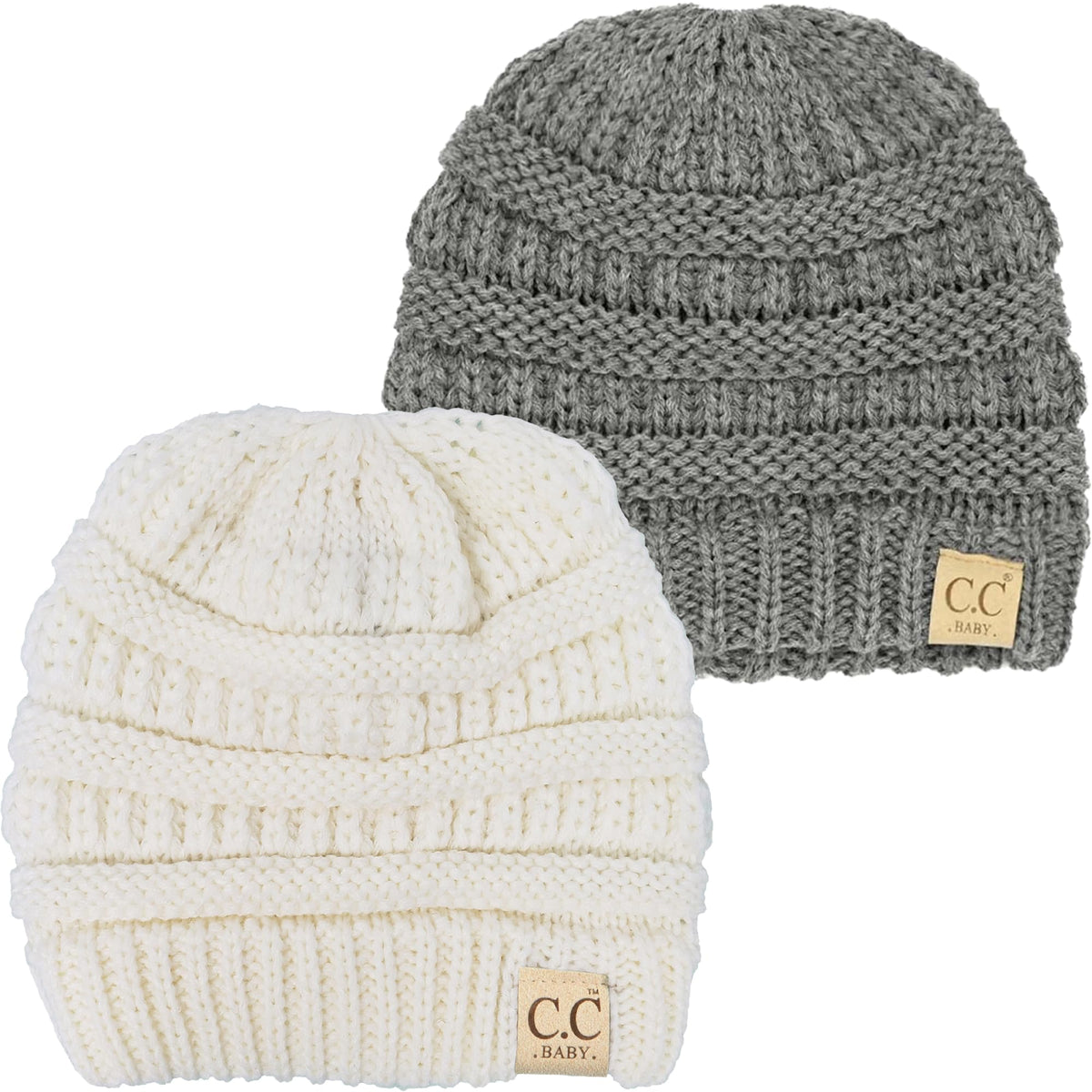 Funky Junque Baby Winter Hat – Cute Newborn Beanie, Infant Girl Hats 0–12 Months, Soft Knit Baby Beanies for Boys & Girls, Cozy Warm Stocking Stuffer Gift: Beige