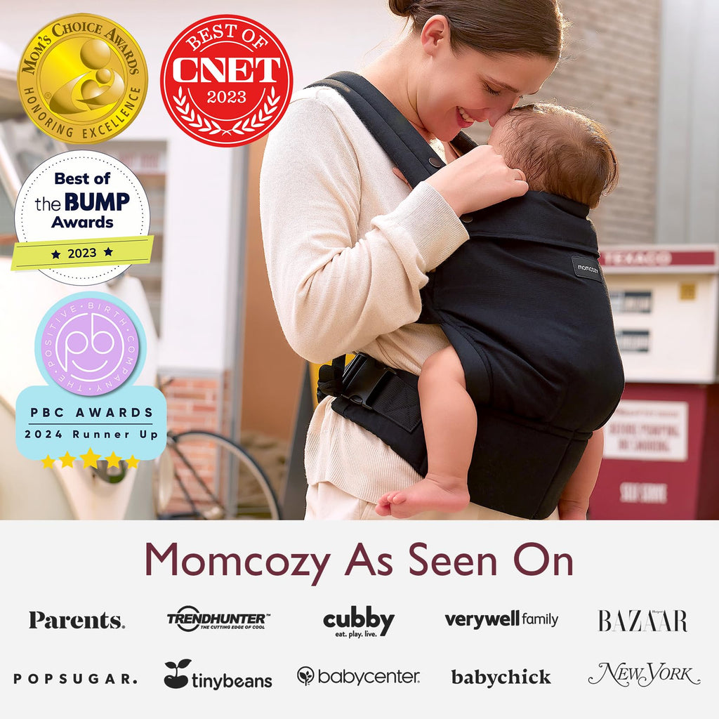 Momcozy PureHug Baby Carrier - Ergonomic, Cozy and Lightweight for 7-45 lbs