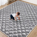 Baby Play Mat - 65" X 50",Premium Thicker Foam One-Piece Machine Washable, Extra Large Anti-Slip Soft Cushioning Foam Playmats for Babies and Toddlers, Foldable Baby Crawling Mat for Playpen